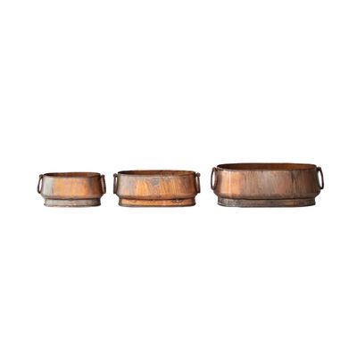 Oval Copper Planter