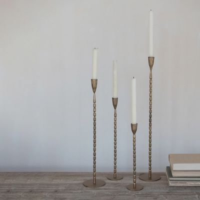 Brass Silhouette Taper Holder