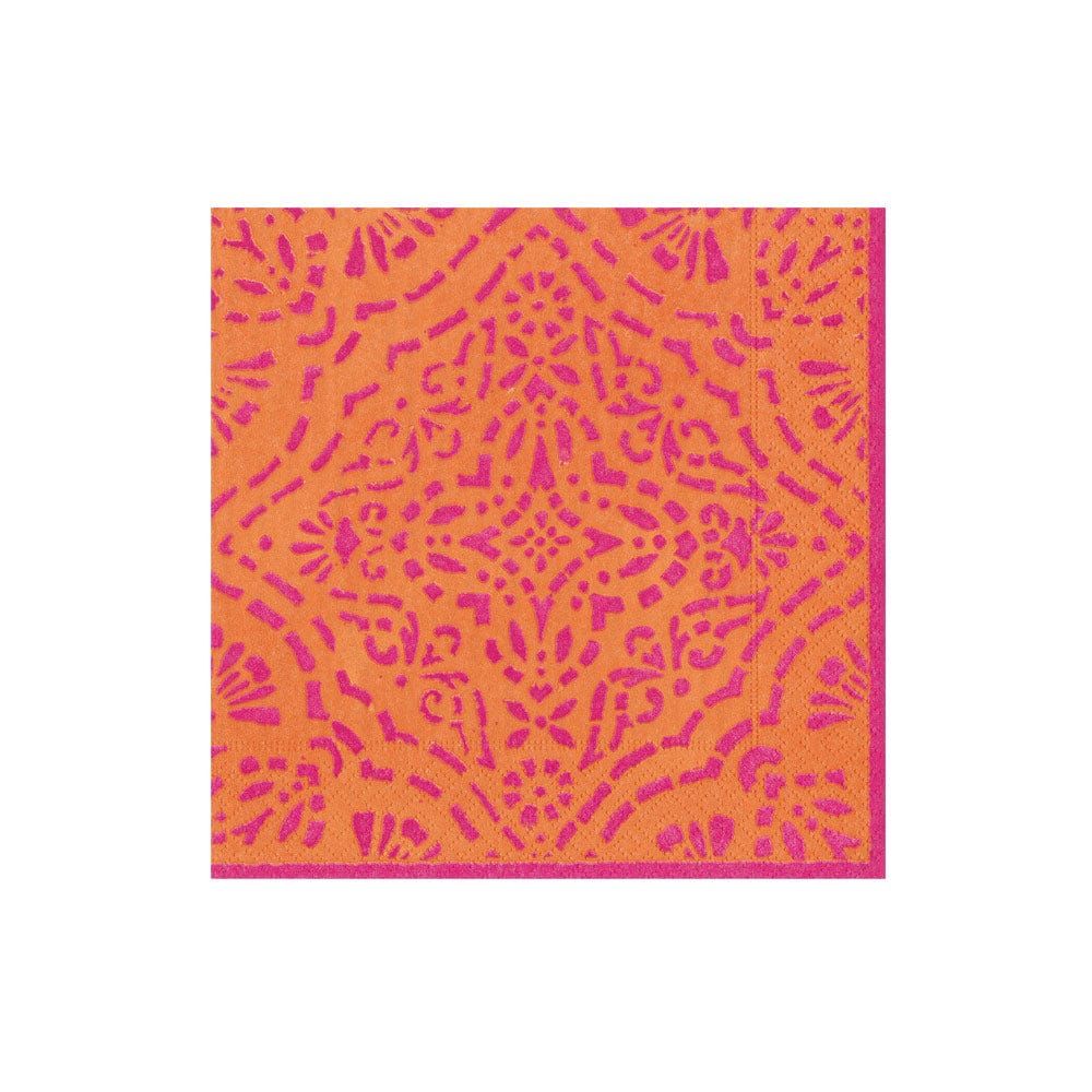 Annika Orange Cocktail Napkin