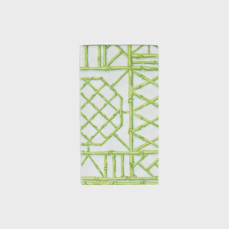 Bamboo Screen Moss Green Guest Towel