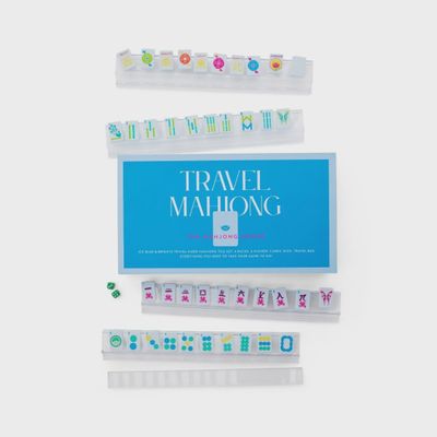 Ice Blue Travel Mahjong Set