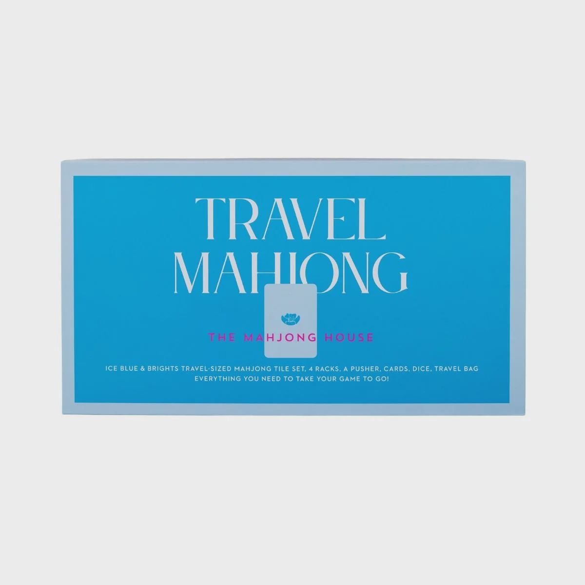 Ice Blue Travel Mahjong Set