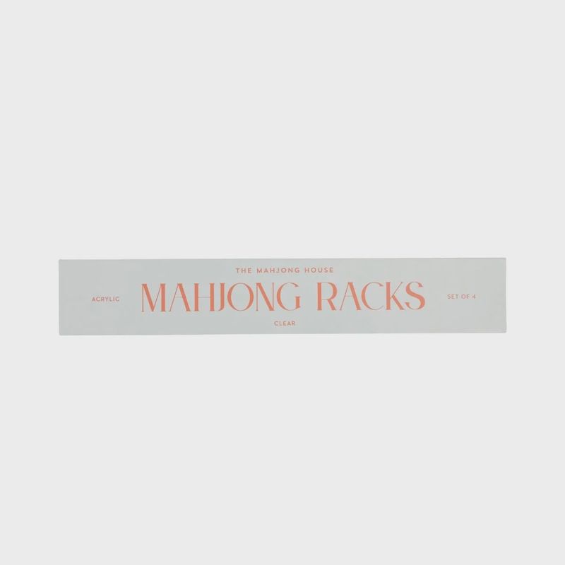 Set of 4 Clear Mahjong Racks
