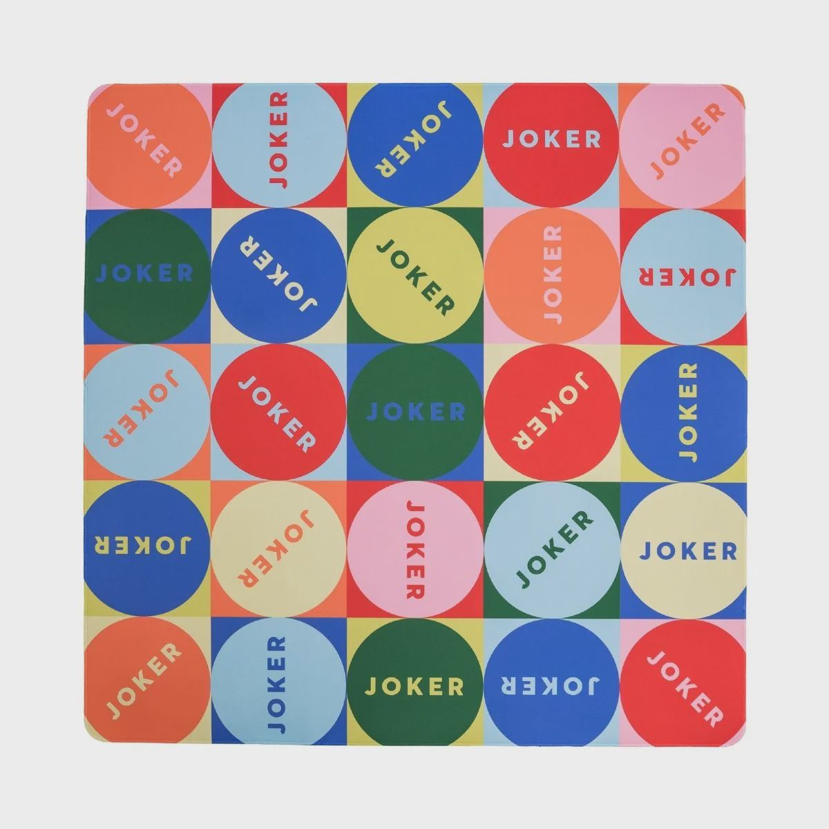 Mod Joker &amp; Plaid Double-Sided Mahjong Mat