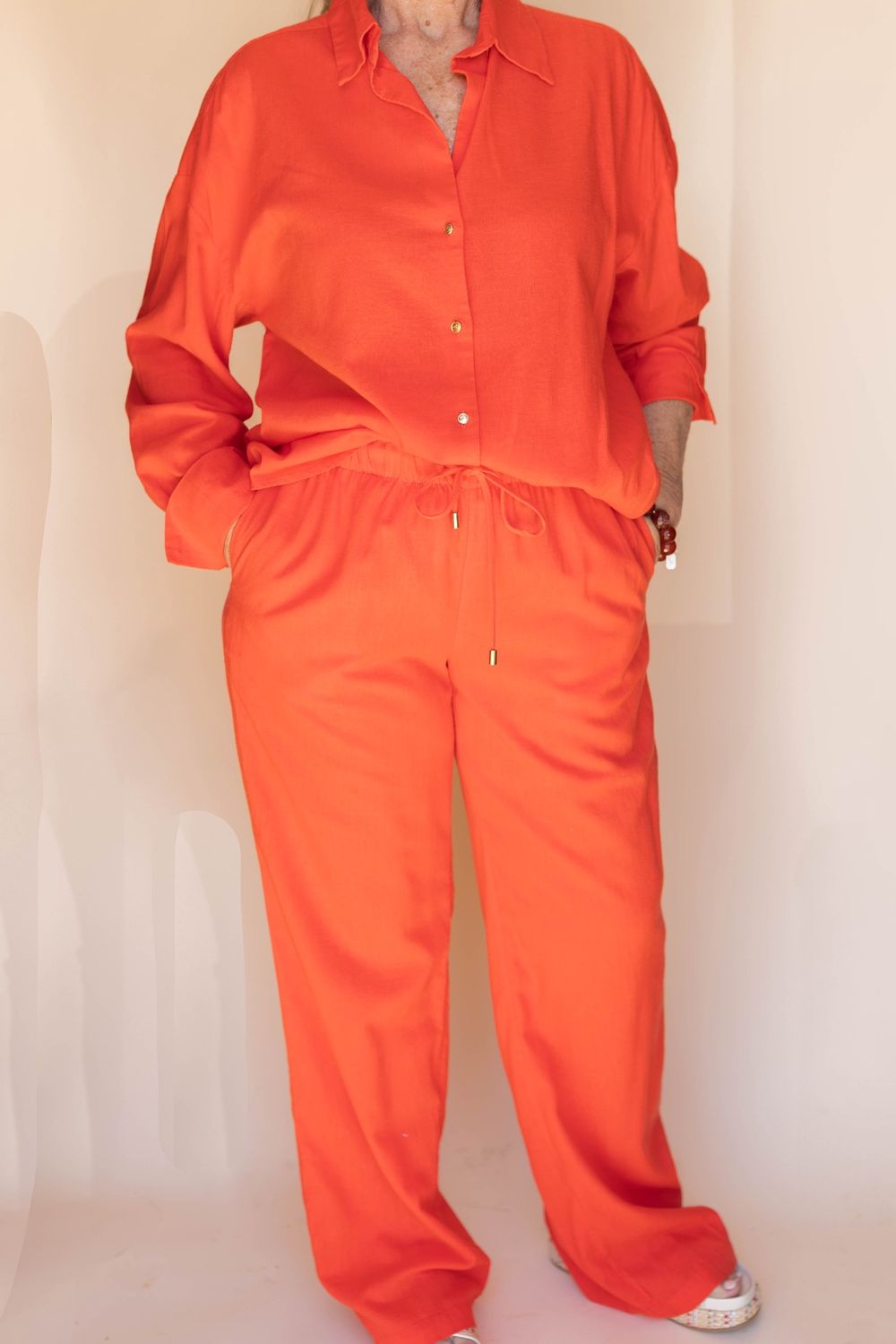 Terracotta Breeze Collared Top
