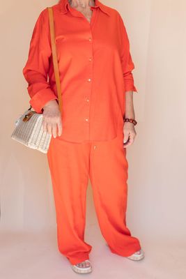 Terracotta Breeze Drawstring Pants