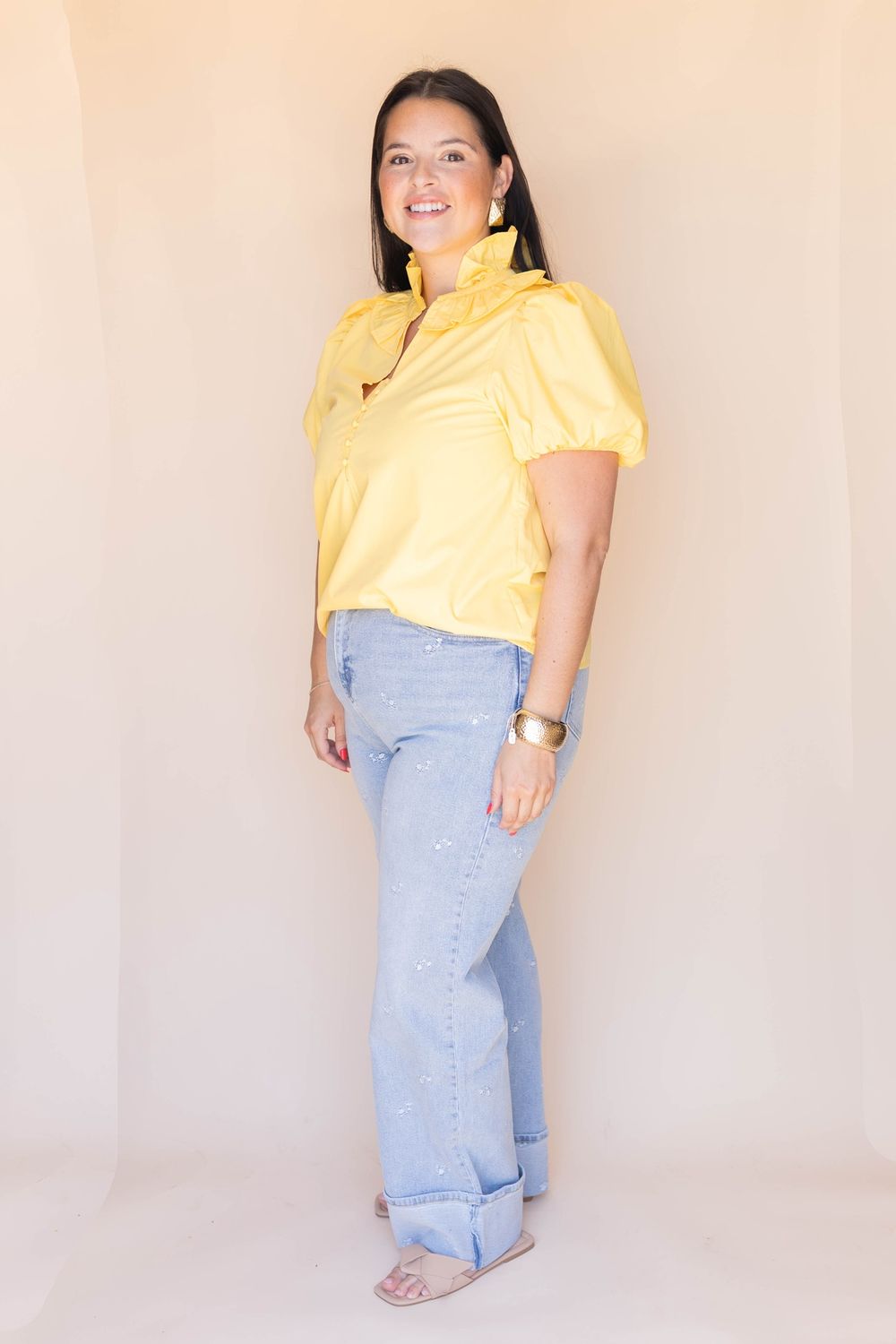 Floral Jean