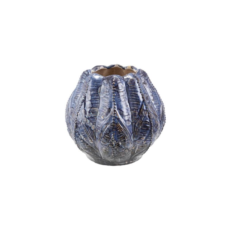 Embossed Blue Planter
