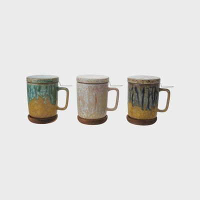 Stoneware Infuser Mug