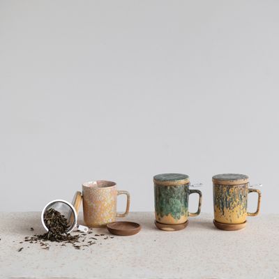 Stoneware Infuser Mug