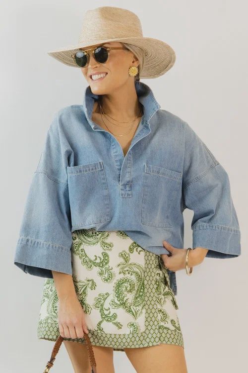 Dolled Up Denim Top