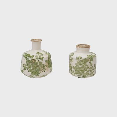 Petite Green Botanical Vase