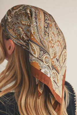 Chocolate Paisley Scarf