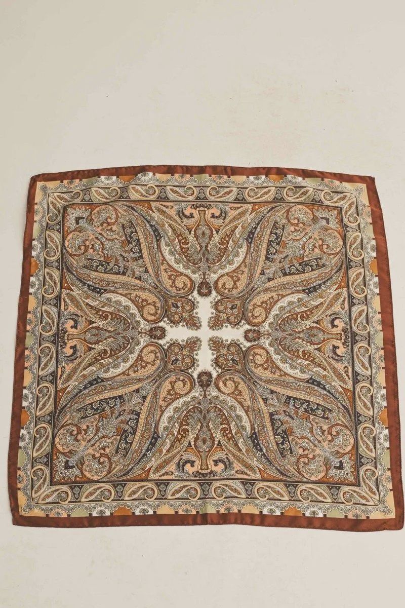 Chocolate Paisley Scarf