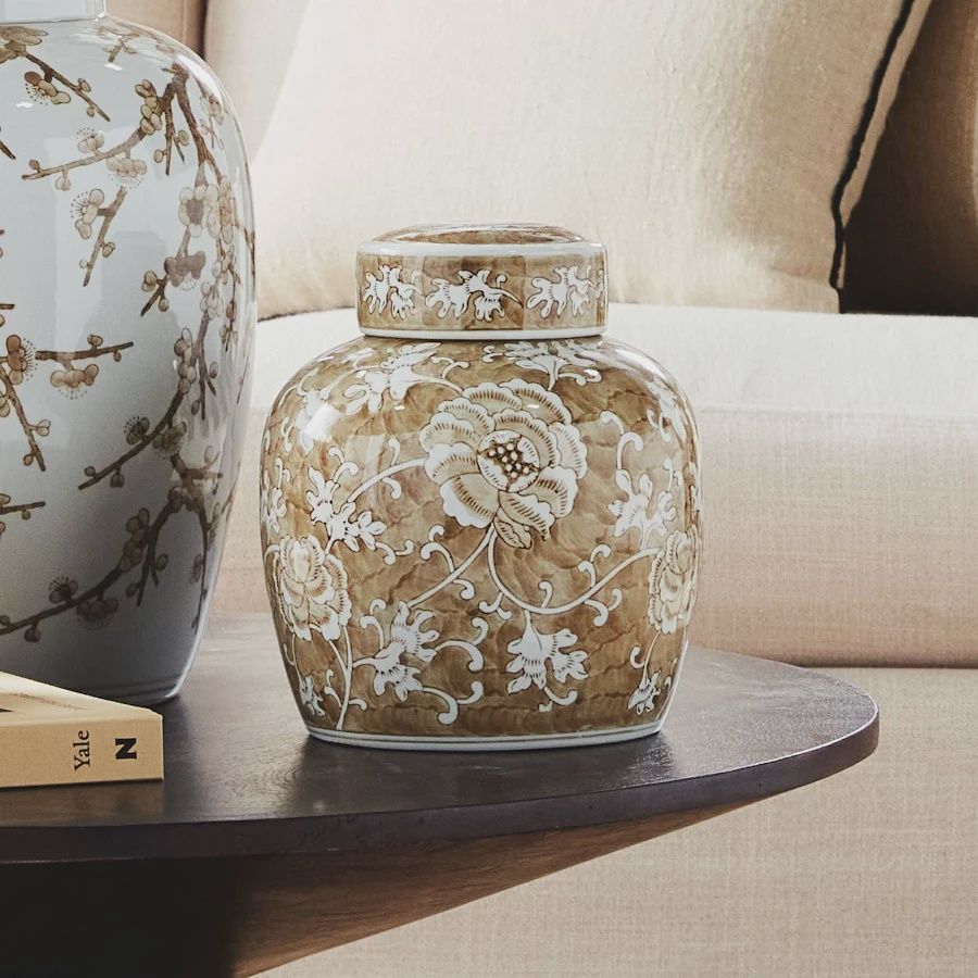 Province Lotus Lidded Jar