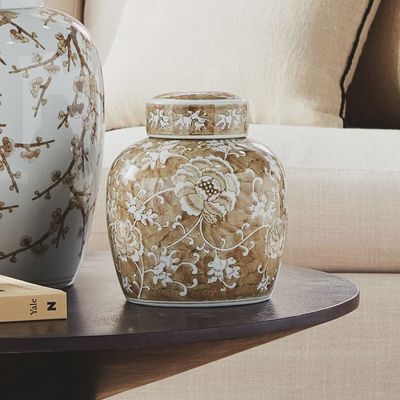 Province Lotus Lidded Jar