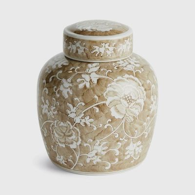 Province Lotus Lidded Jar