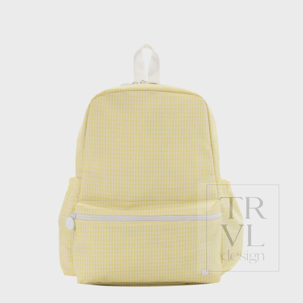 Gingham Backpacker, Color: Buttercup