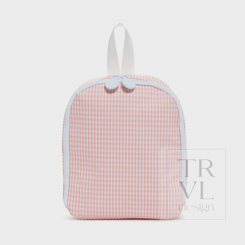 Gingham Bring It Lunch Bag, Color: Taffy
