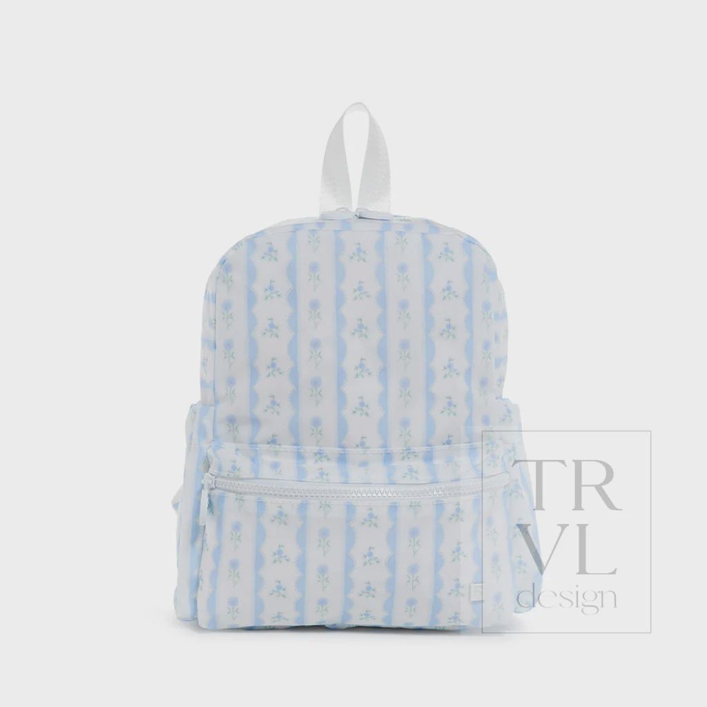 Ribbon Floral Mini Backer, Color: Blue
