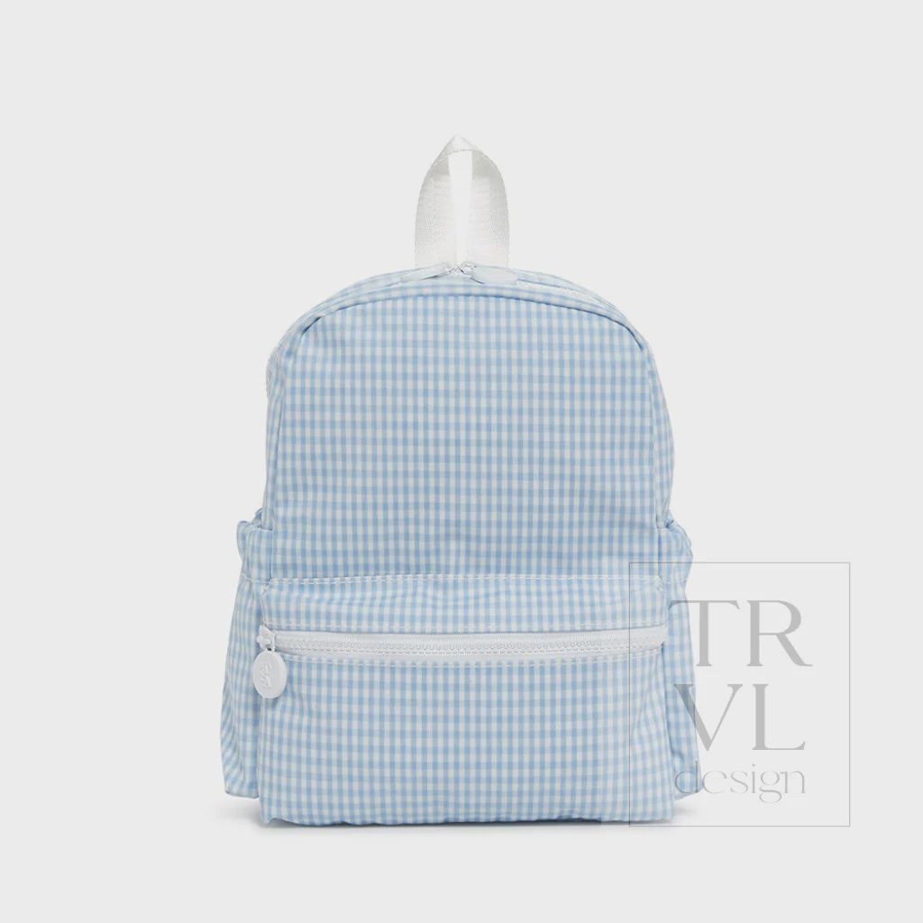 Gingham Mini Backer, Color: Mist
