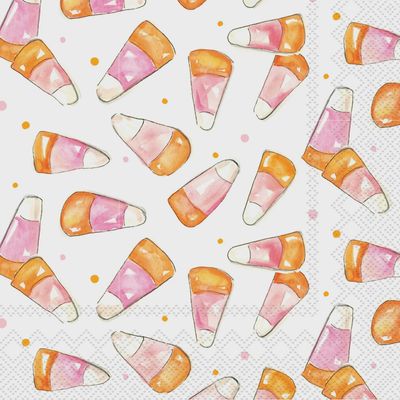 Pink Candy Corn Cocktail Napkins