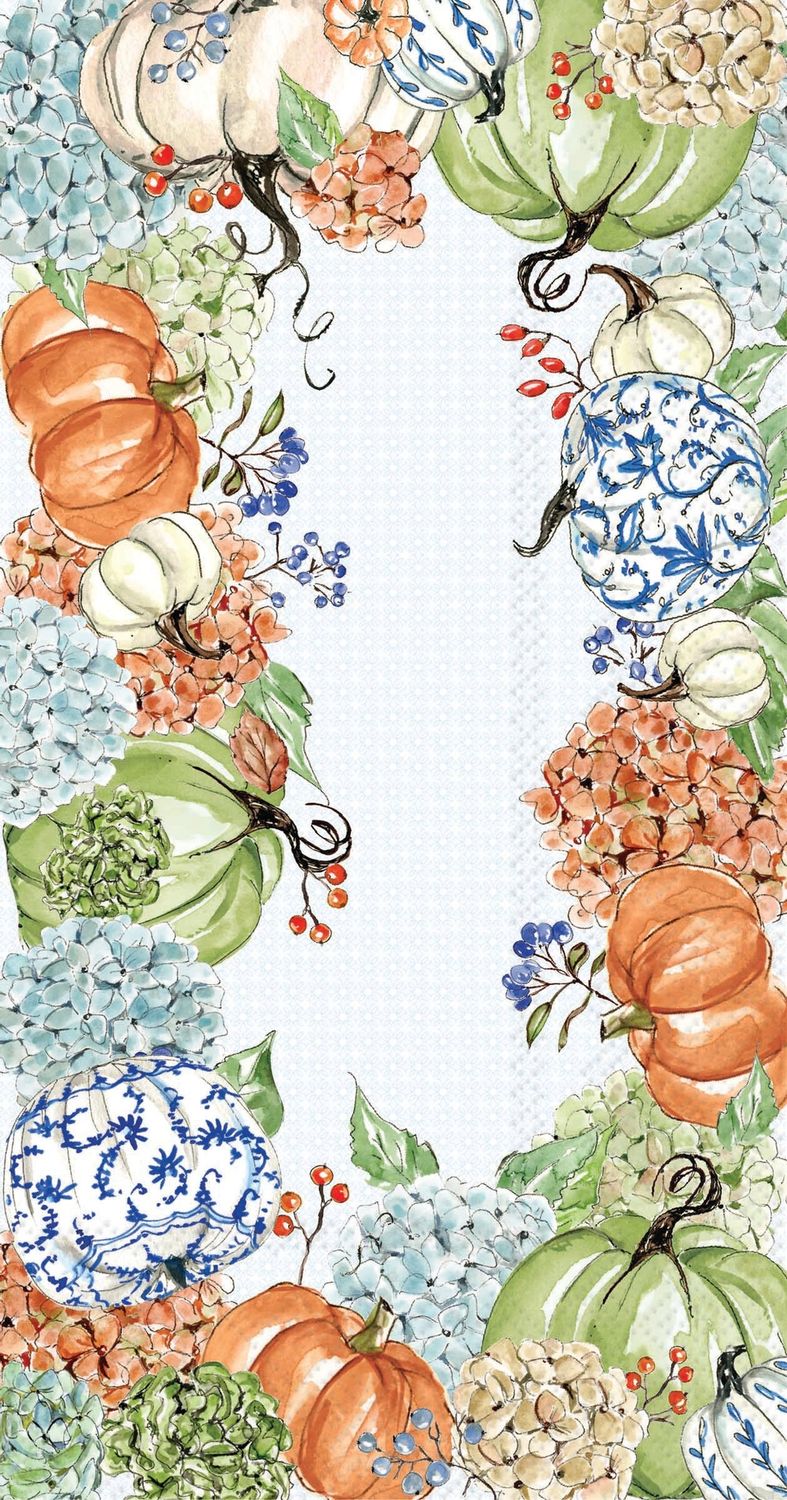 Fall Hydrangea Allover, Size: Guest Napkins