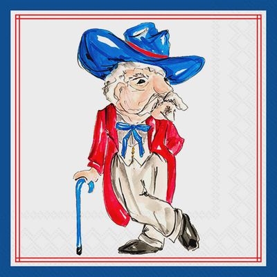 Blue Colonel Hometown Pride Cocktail Napkins