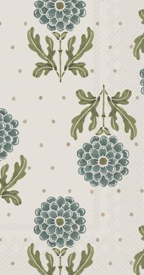 Simple Flower Blue Guest Napkins