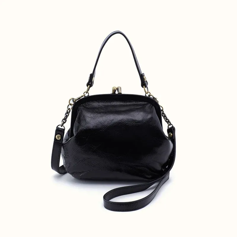 Alba Frame Crossbody, Color: Black