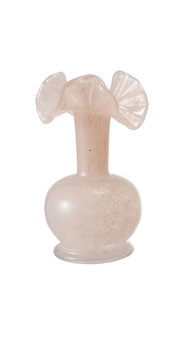 Opaque Glass Vase, Color: Pink