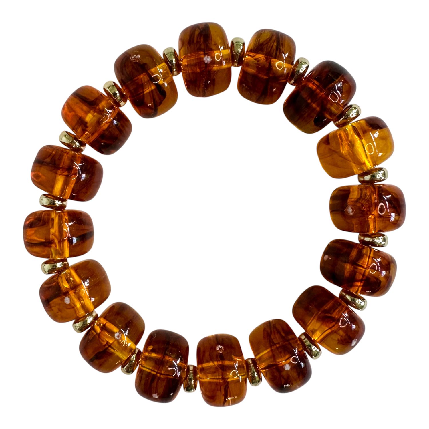 Capri Beaded Bracelet, Color: Amber