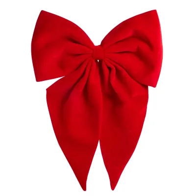 29" Red Velvet Bow