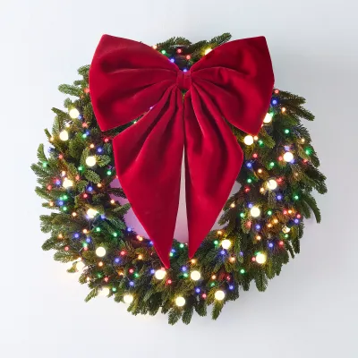29" Red Velvet Bow