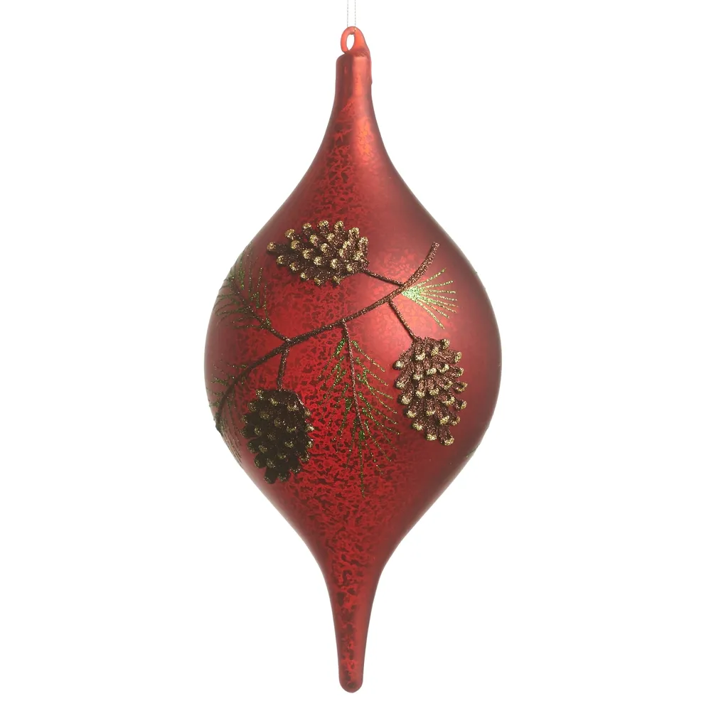 Mercury Glass Pinecone Finial Ornament