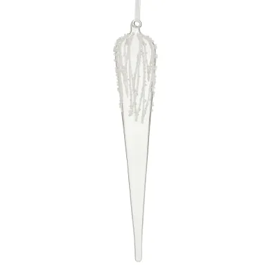 Crusted Icicle Ornament