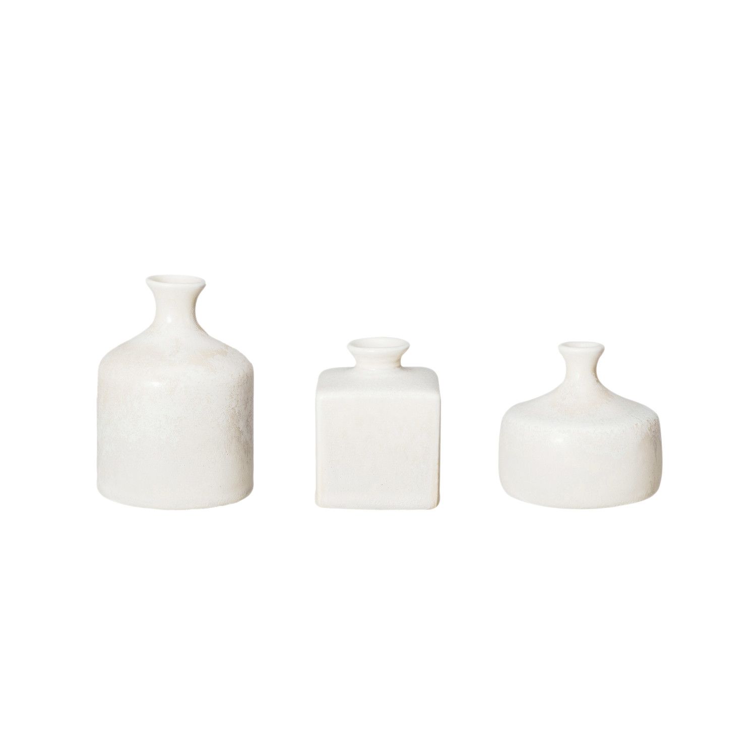 Cream Set Vases