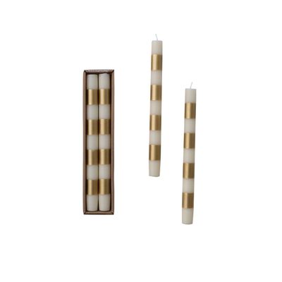 Christmas Striped Tapers
