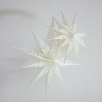 Recycled Paper Folding Snowflake Ornament