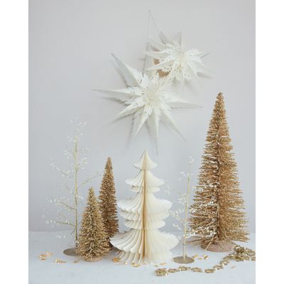 Recycled Paper Folding Snowflake Ornament