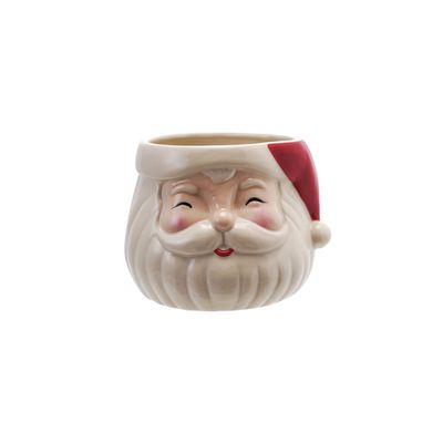 Santa Stoneware Planter