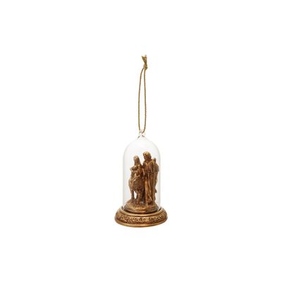 Holy Family in Cloche Ornament