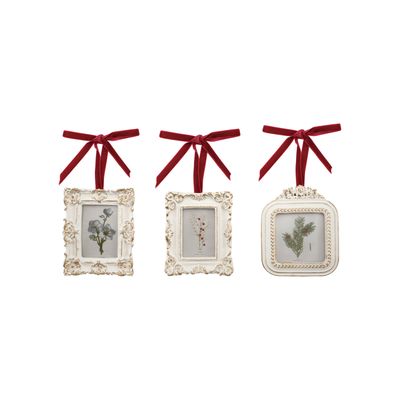 White Photo Frame Ornament