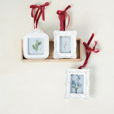White Photo Frame Ornament