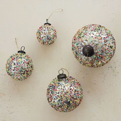 Mercury Glass Confetti Ornament