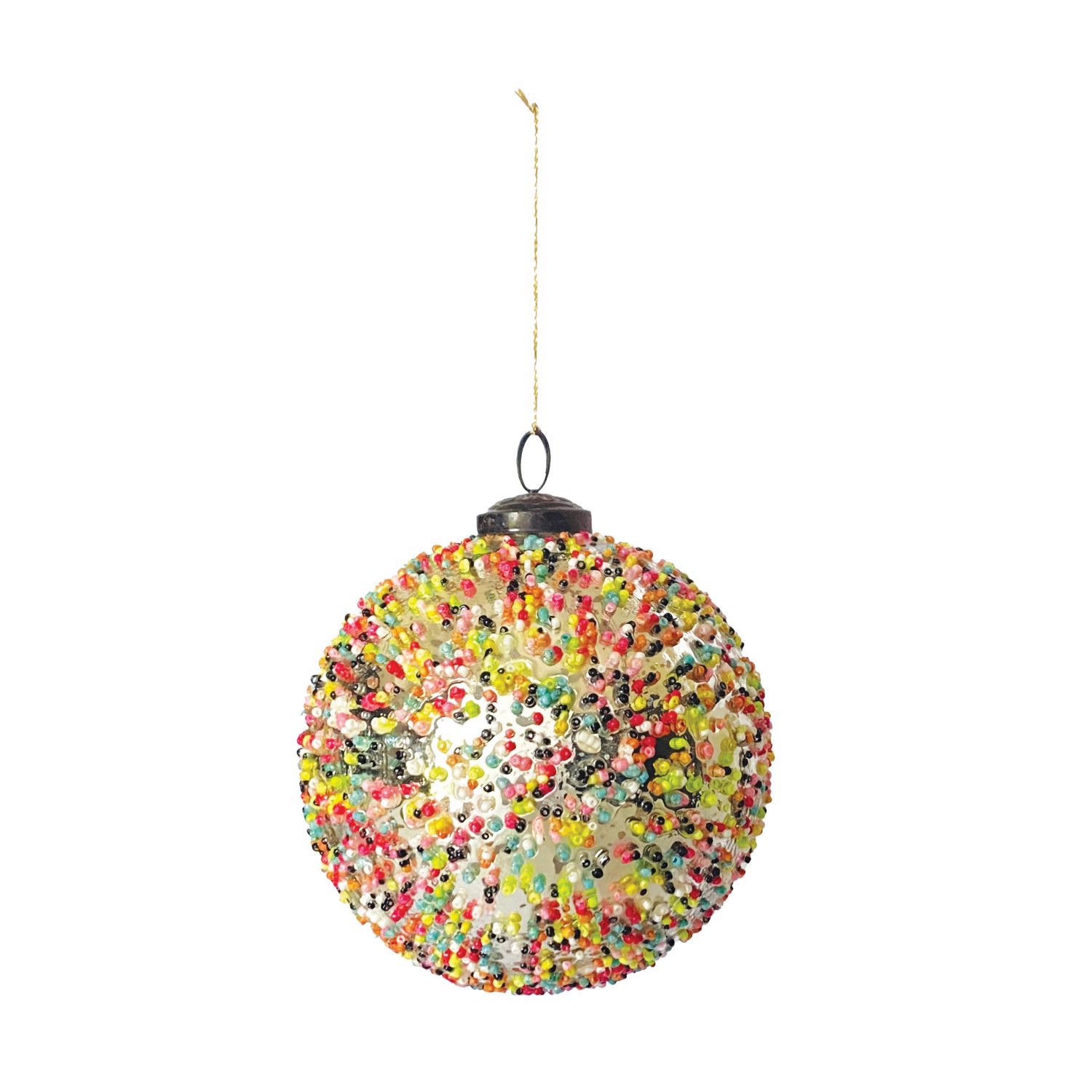 Mercury Glass Confetti Ornament, Size: 5"