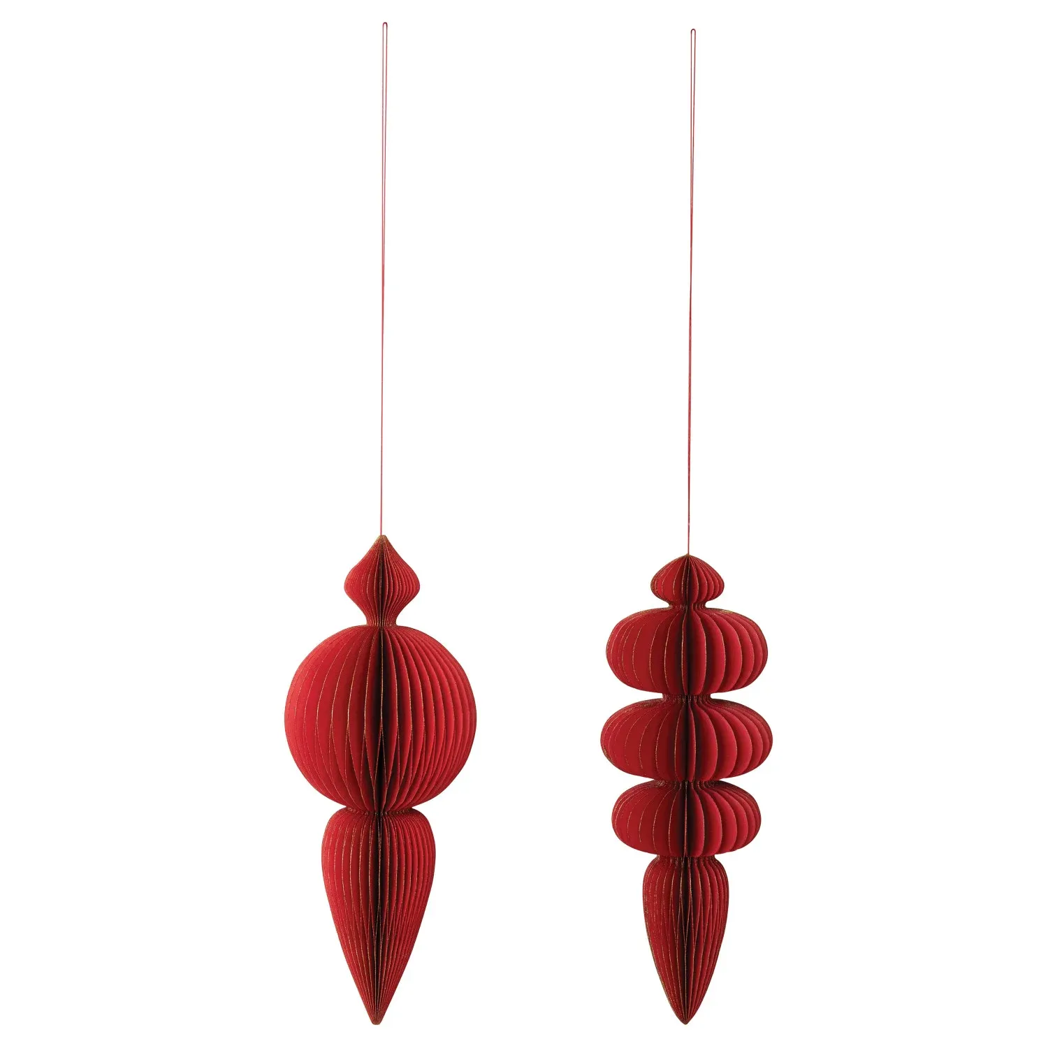 Recycled Folding Paper Finial Ornament