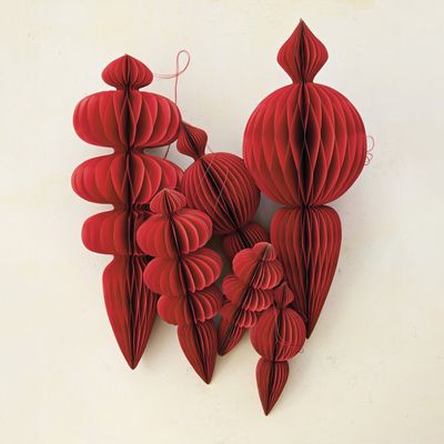 Recycled Folding Paper Finial Ornament