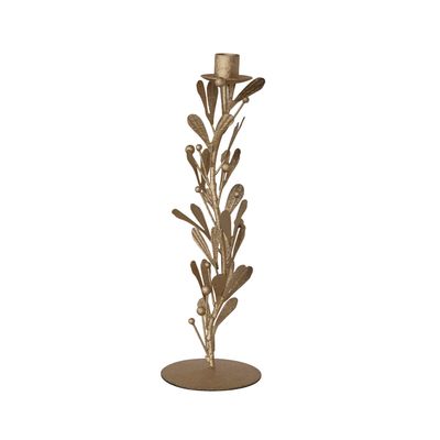 Mistletoe Taper Holder