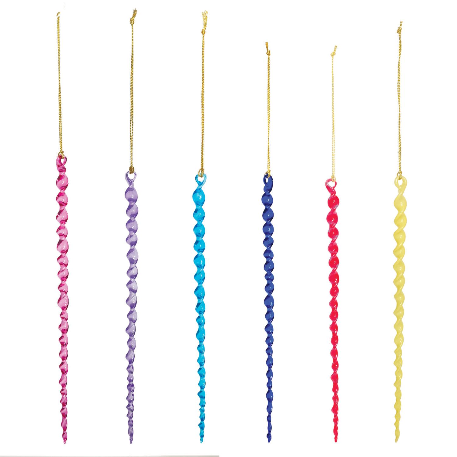 Spiral Glass Icicle Ornament